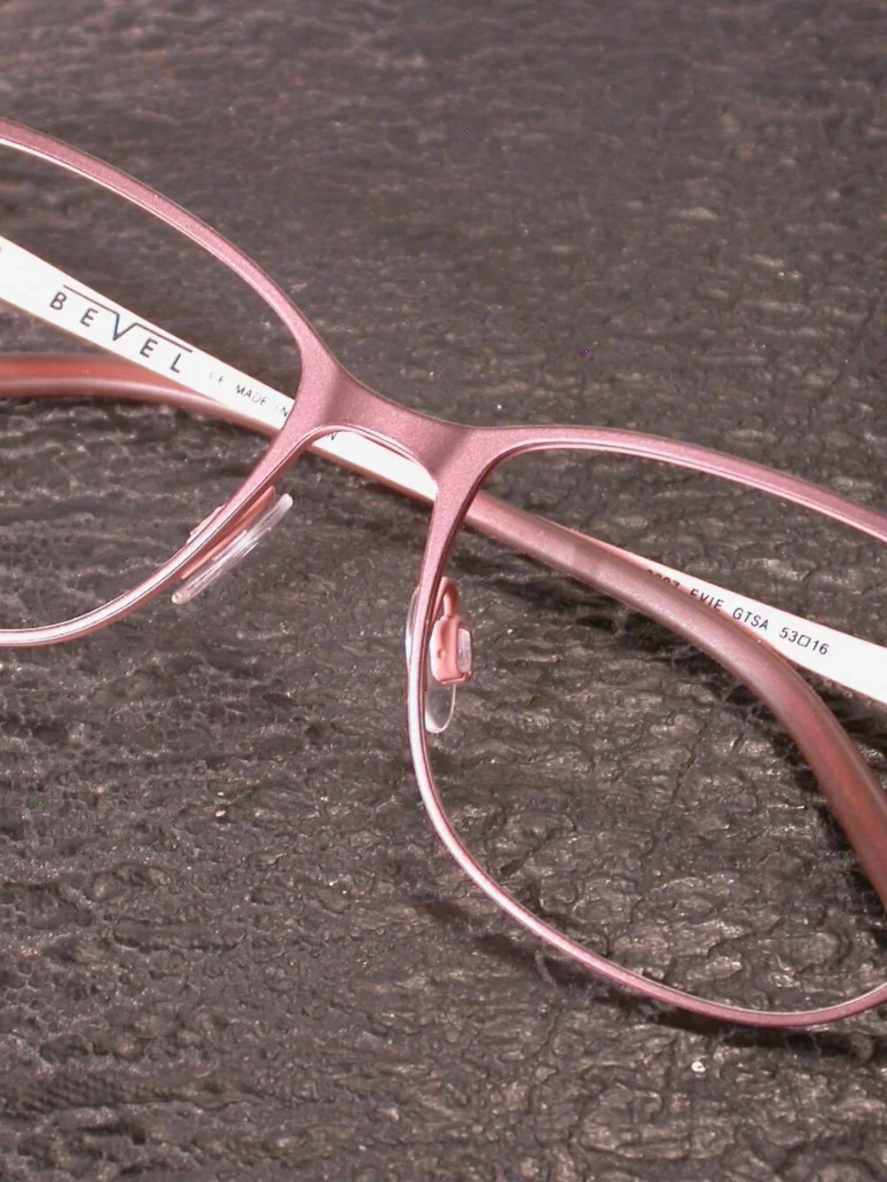 Bevel Evie Gtsa Pink Modern Eyeglasses Frames Made in Japan